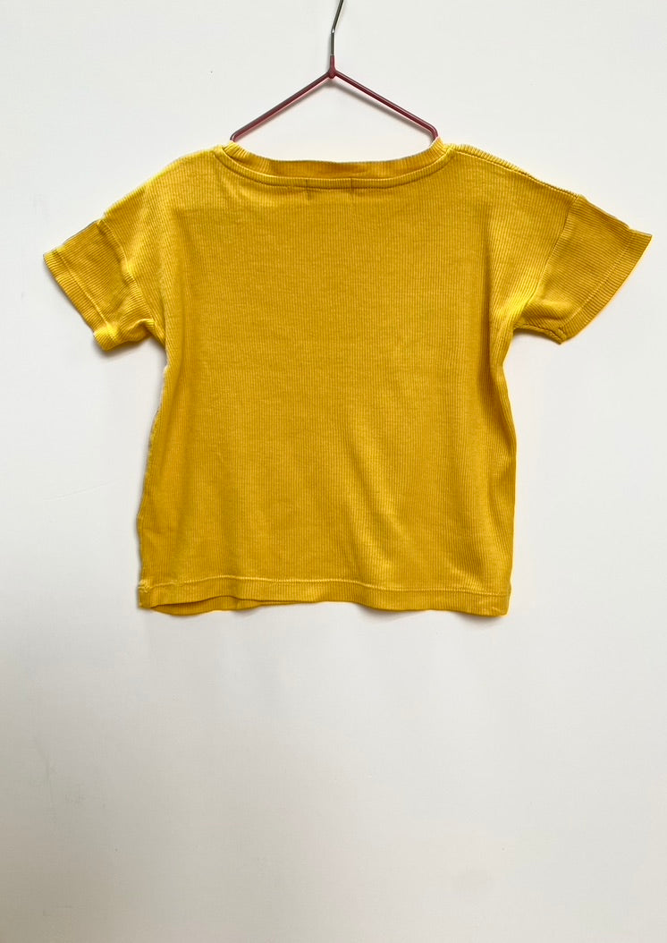 The Capamento yellow printed Tee Age 1-2Y