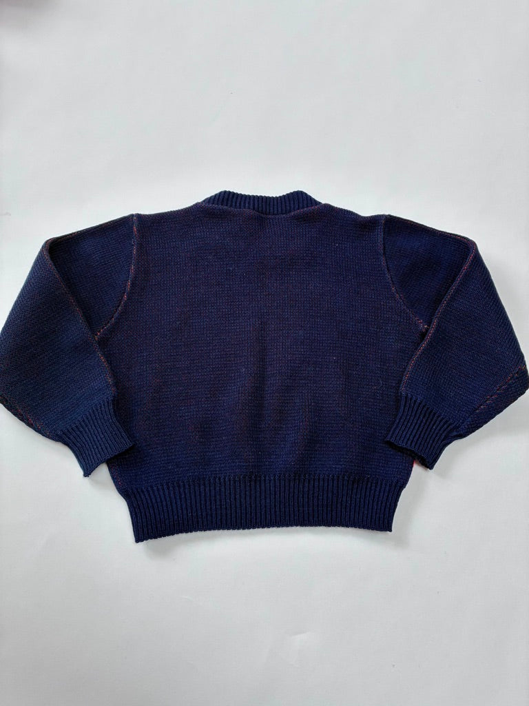 Navy house jumper Size 24-36m