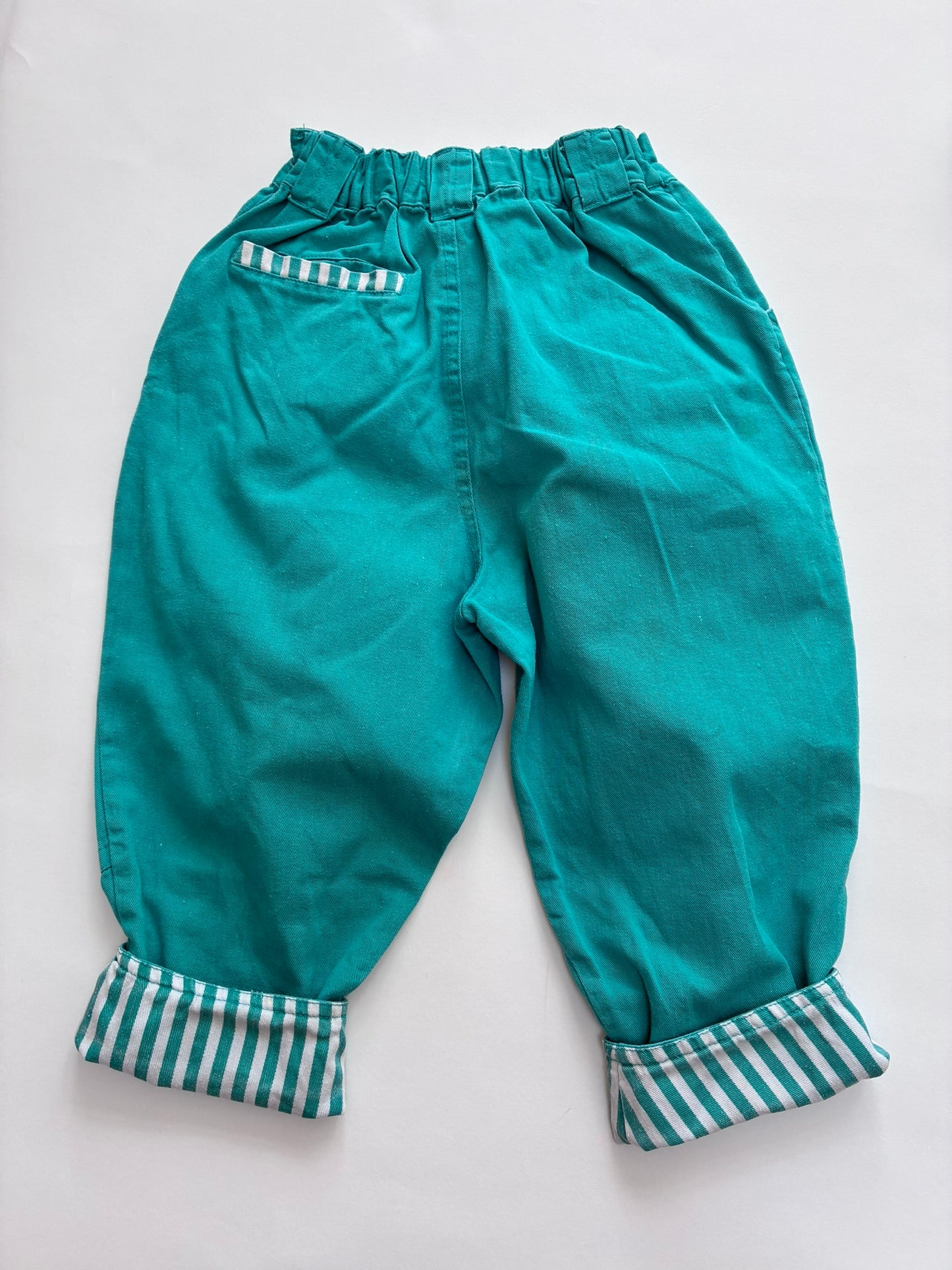 Vintage trousers with stripe turnup Age 18-24m