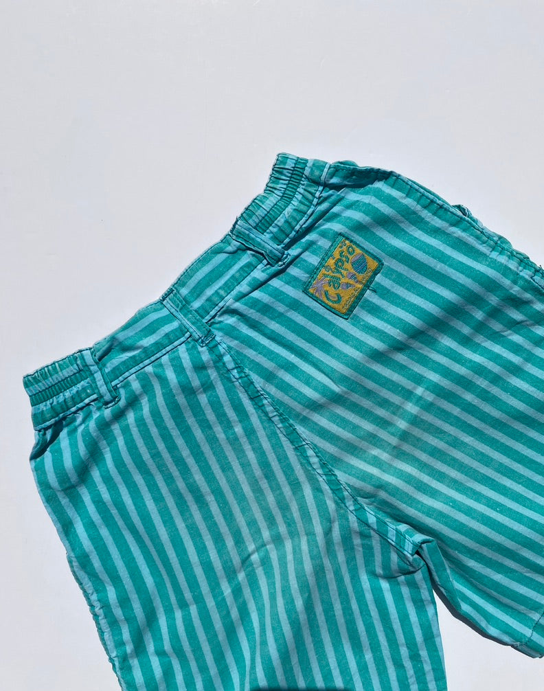 French vintage stripe shorts age 3-4y
