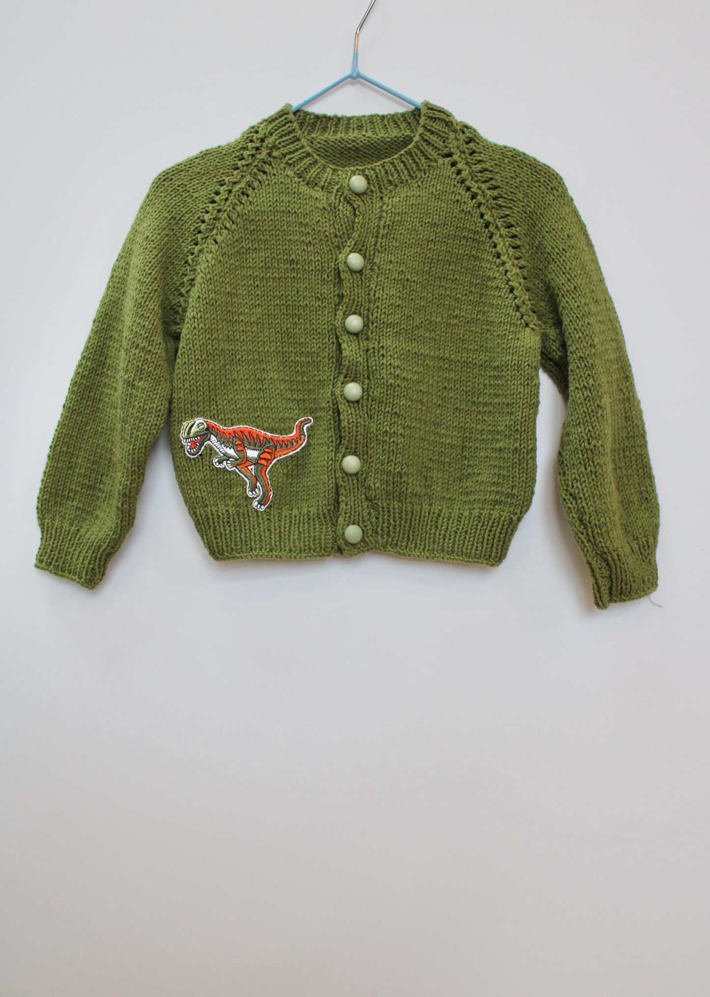 Olive green cardigan Age 12-18M