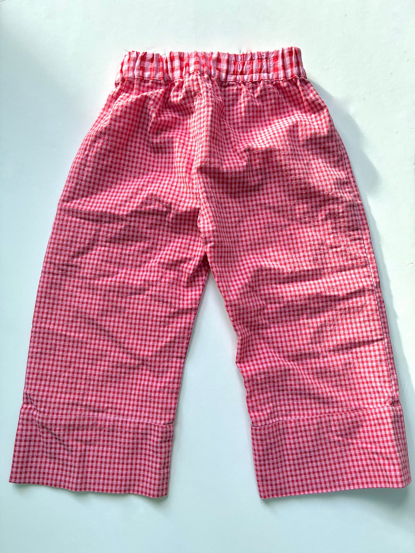 Zara pink gingham trousers Age 4