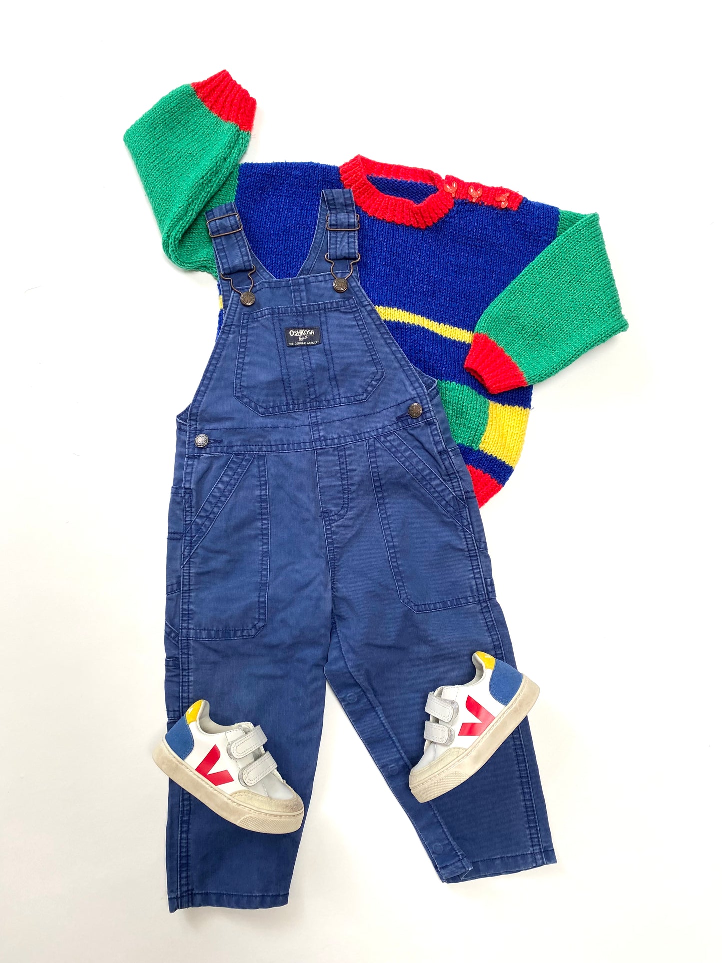 Oshkosh navy dungarees age 24m