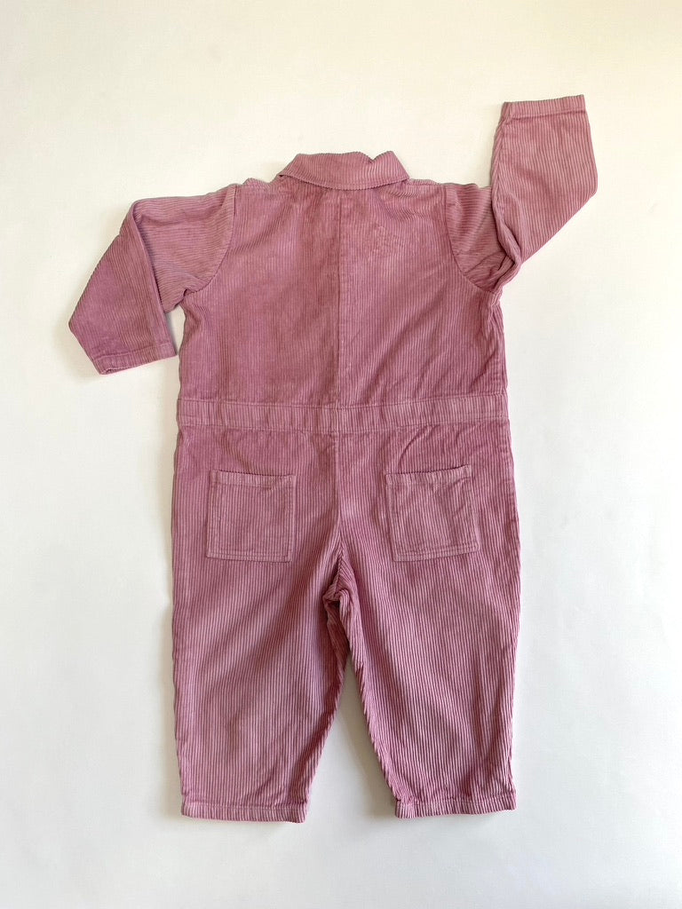 Pigeon Organic pink cord overalls Age 3-4y