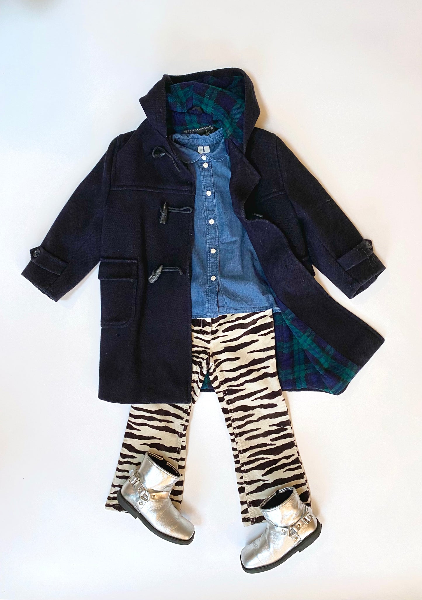 Mini Boden zebra flares Age 5Y
