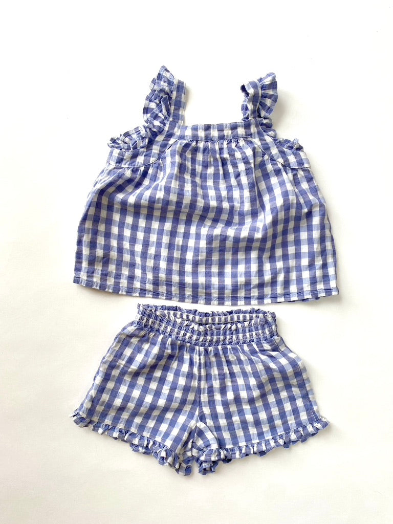 Gingham Twinset age 18-24m