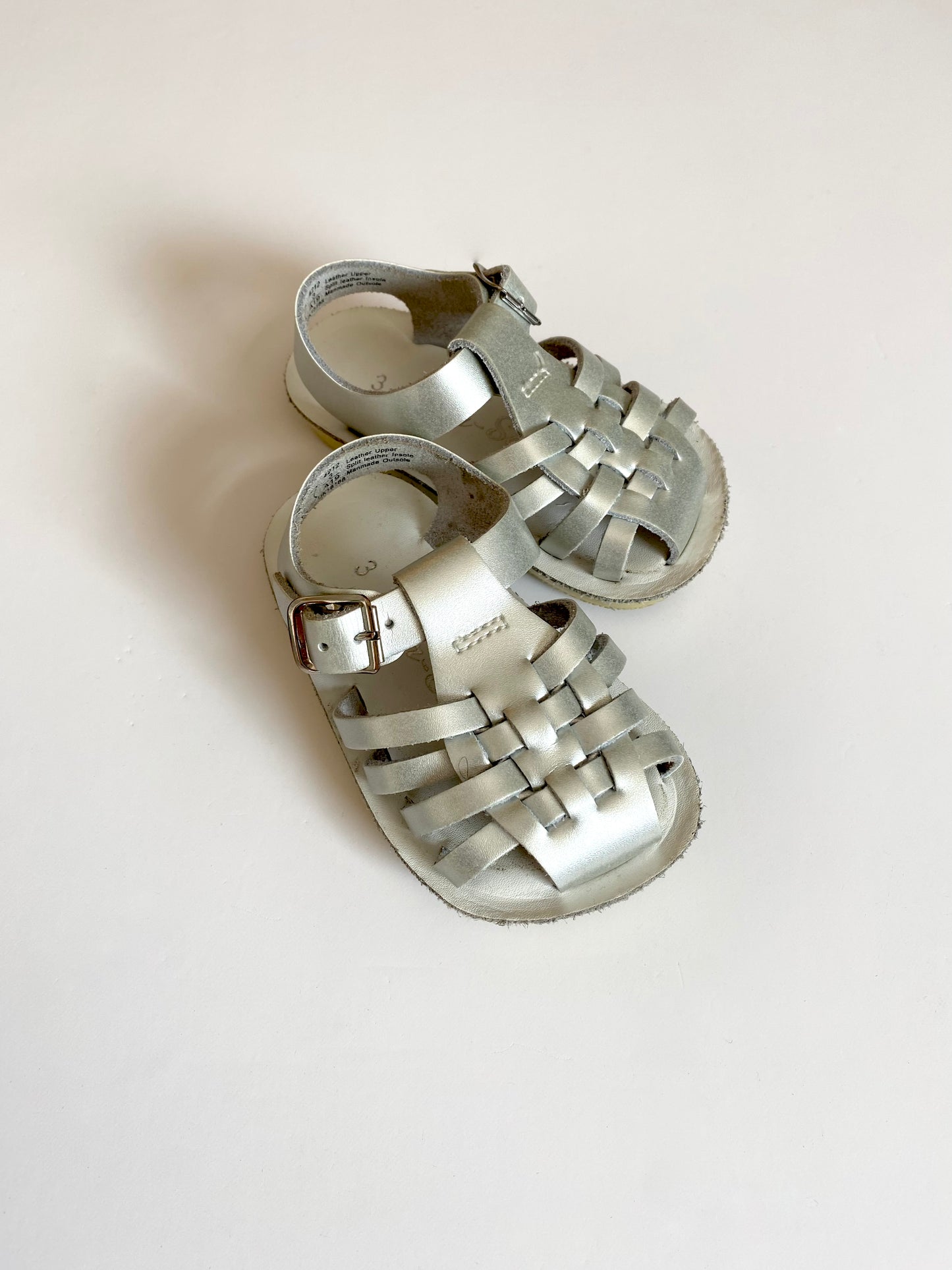 Sunsan silver sandals Size 3