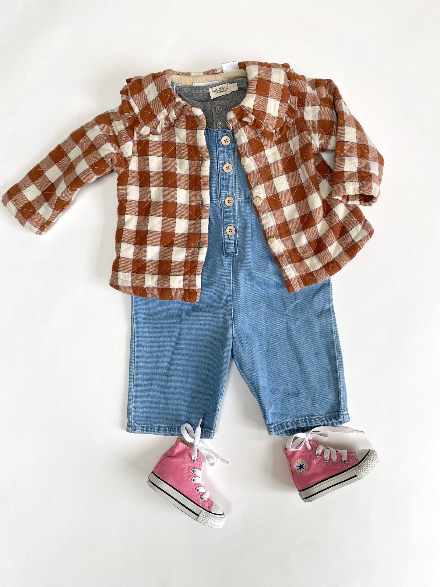 Gingham quilted Jacket Age 9-12M