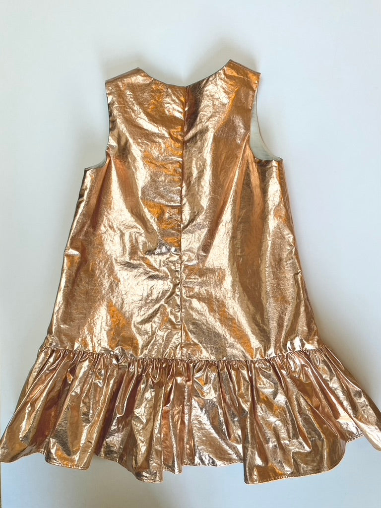 Metallic COS party dress age 2-4y