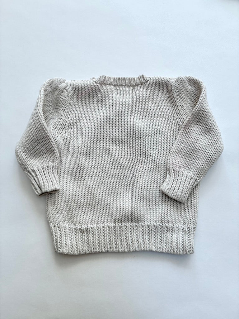 Ralph lauren Iconic white flag jumper age 12m
