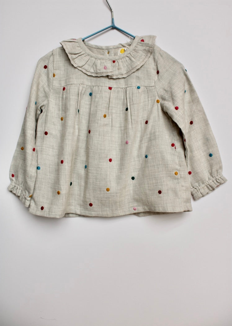 Boden spot and velvet set Age 12-18M