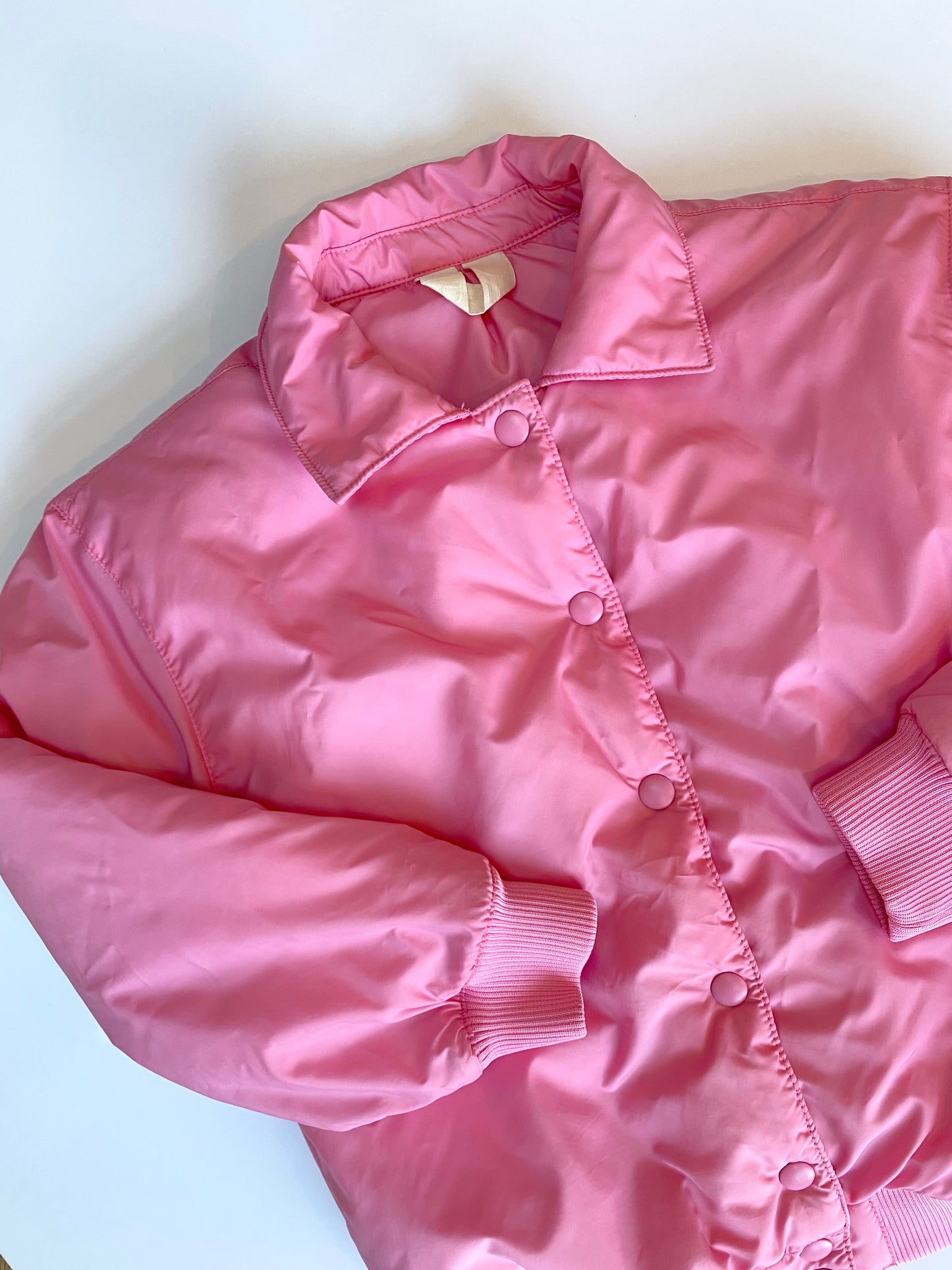 Pink Arket varsity jacket Age 7-8Y