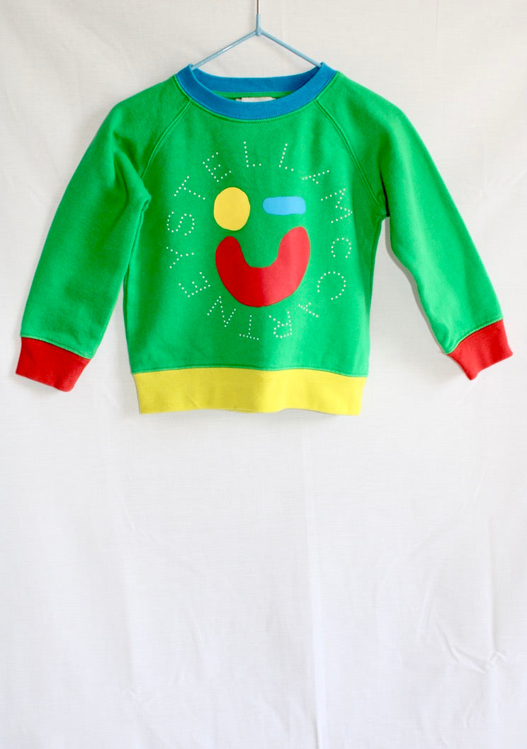 Stella McCartney green sweatshirt Age 2Y