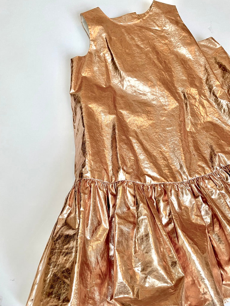 Metallic COS party dress age 2-4y