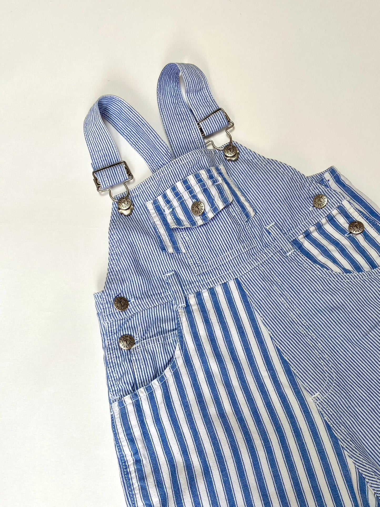 Stripe shortalls age 18-24m