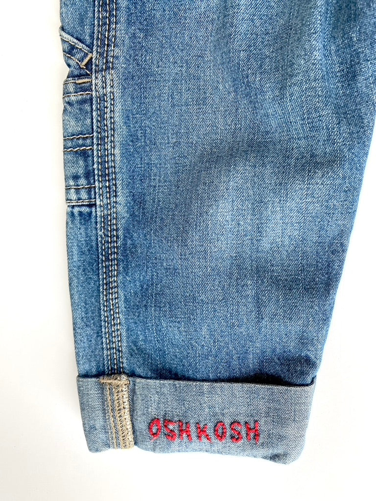 Oshkosh patchwork denim dungarees age 9-12m