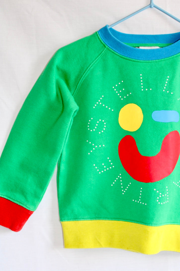 Stella McCartney green sweatshirt Age 2Y