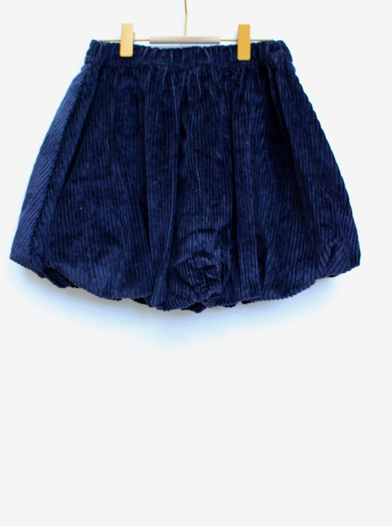 Cos Navy cord bubble skirt Age 7-8Y