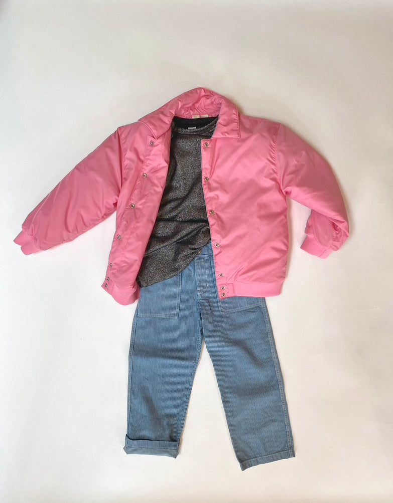 Pink Arket varsity jacket Age 7-8Y