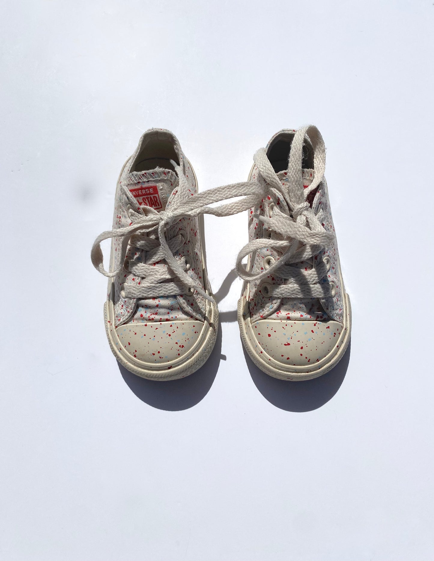 Converse splatter trainers Size 6