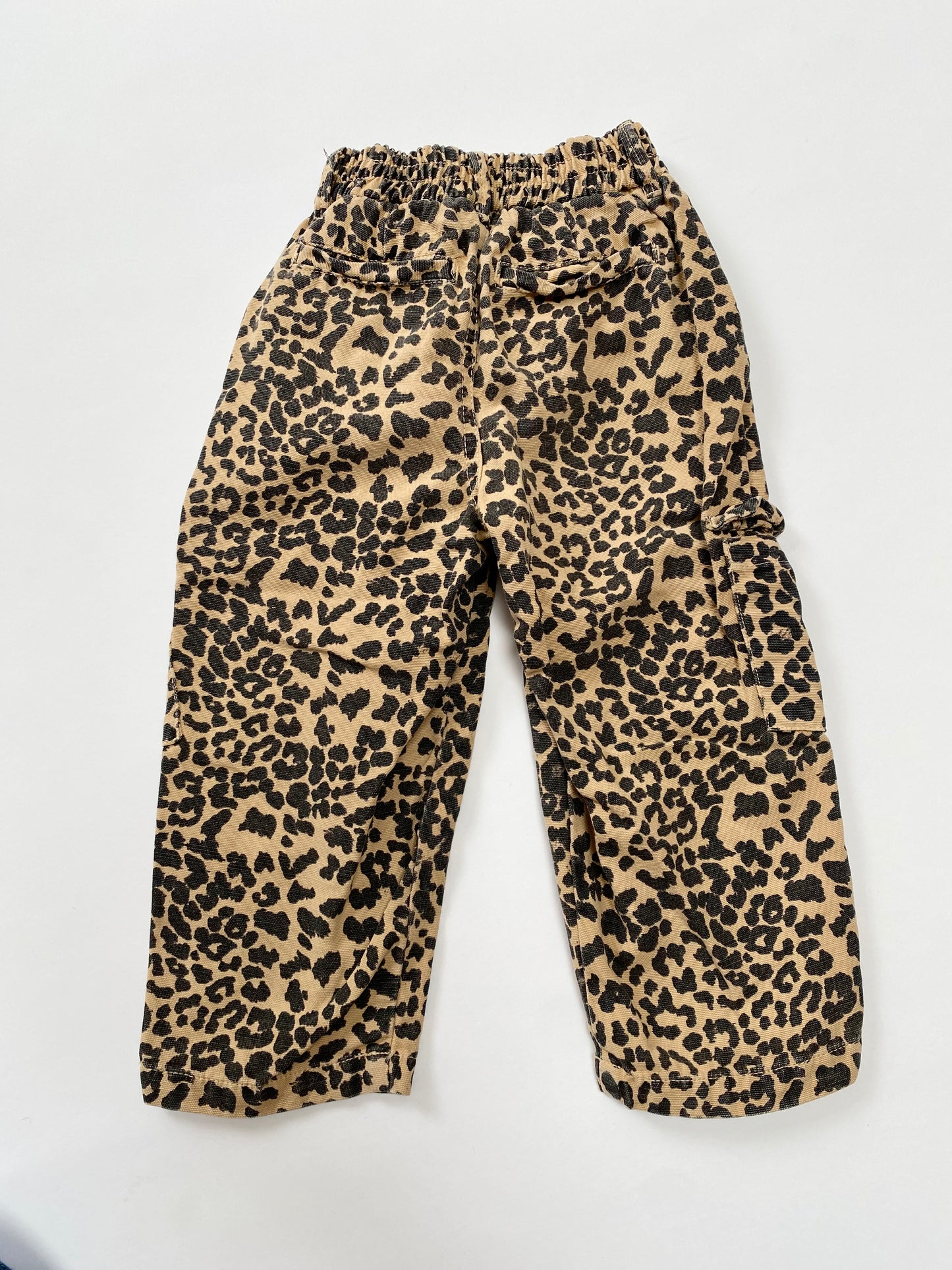 Leopard cargo trousers size 3y