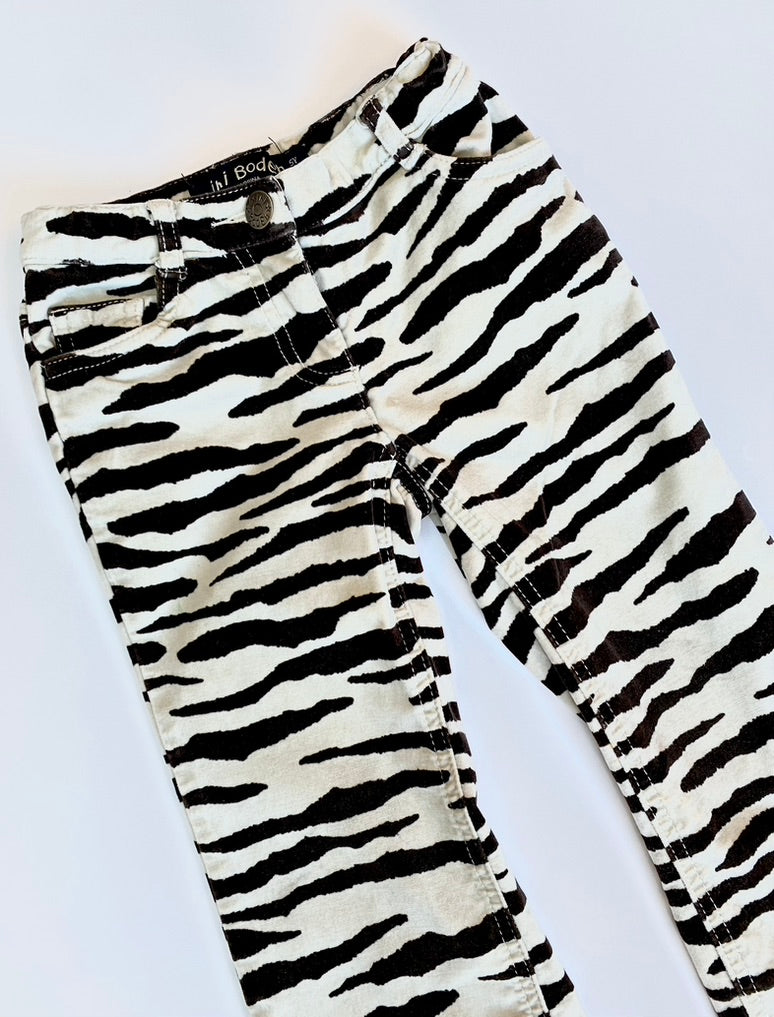 Mini Boden zebra flares Age 5Y