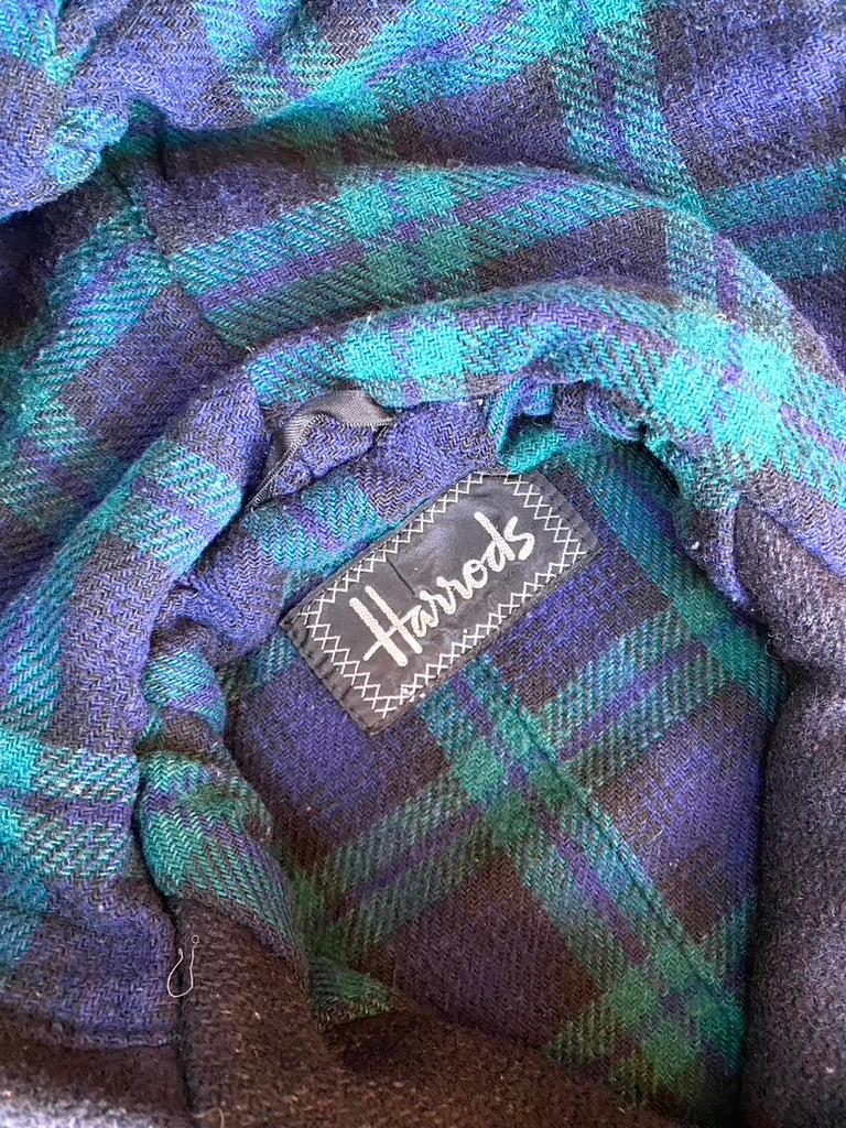 Vintage Harrods navy duffle coat Age 5-6Y