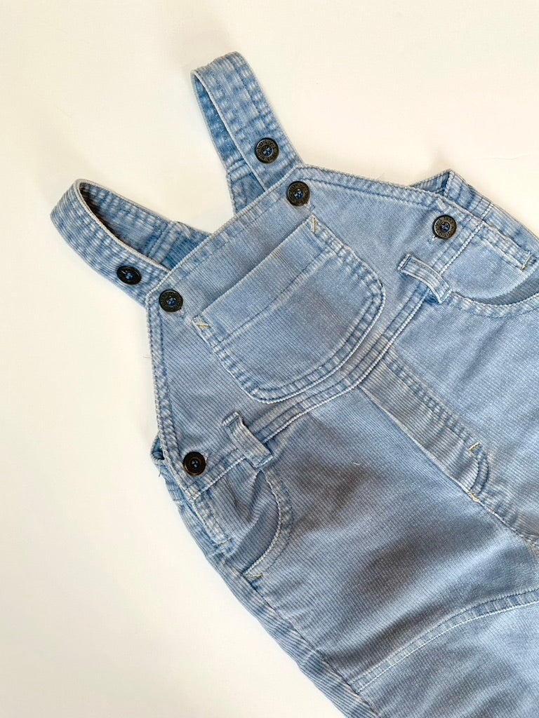 Natalys baby blue cord dungarees Age 6M