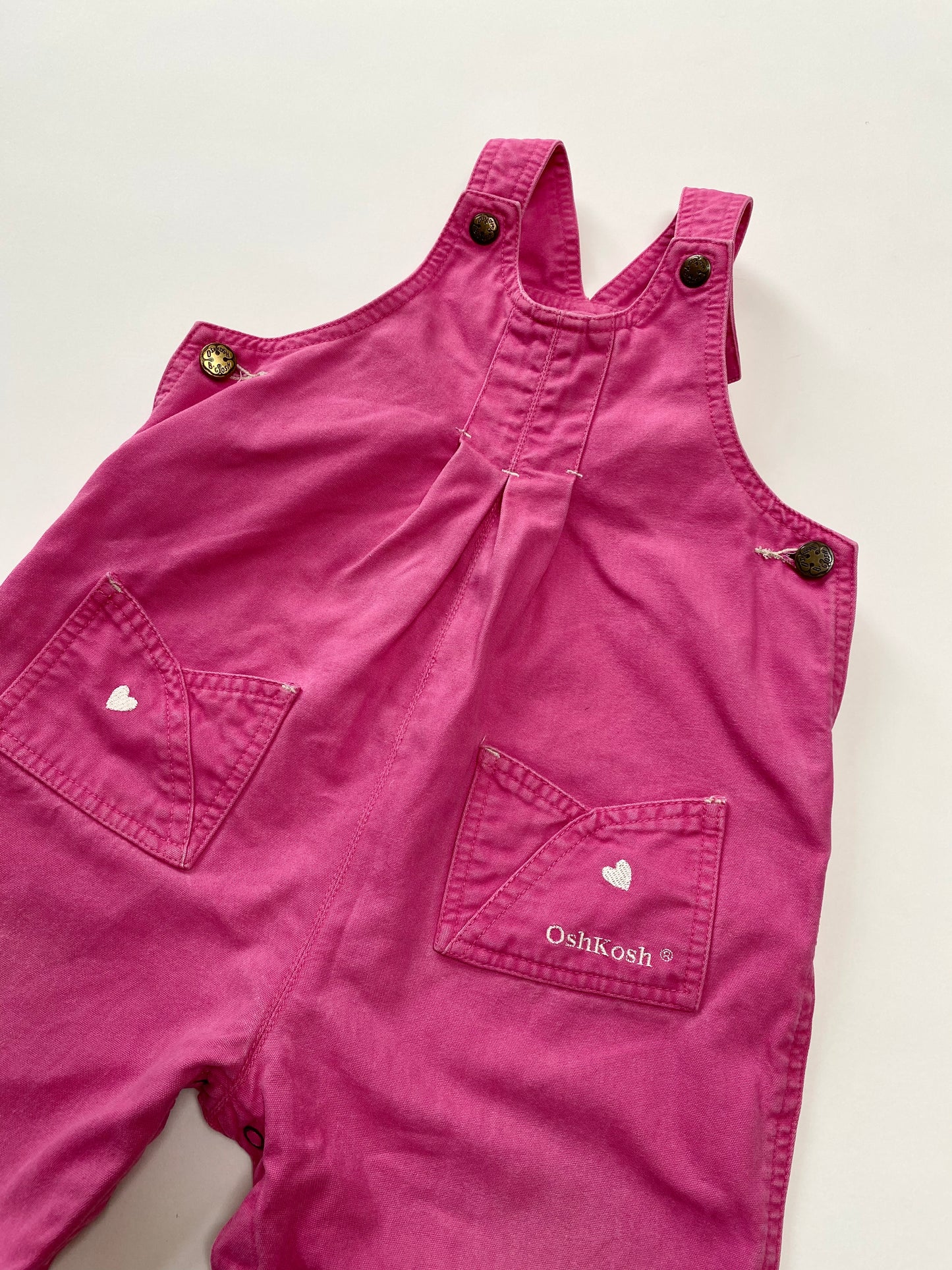 Pink Oshkosh dungarees age 18-24m