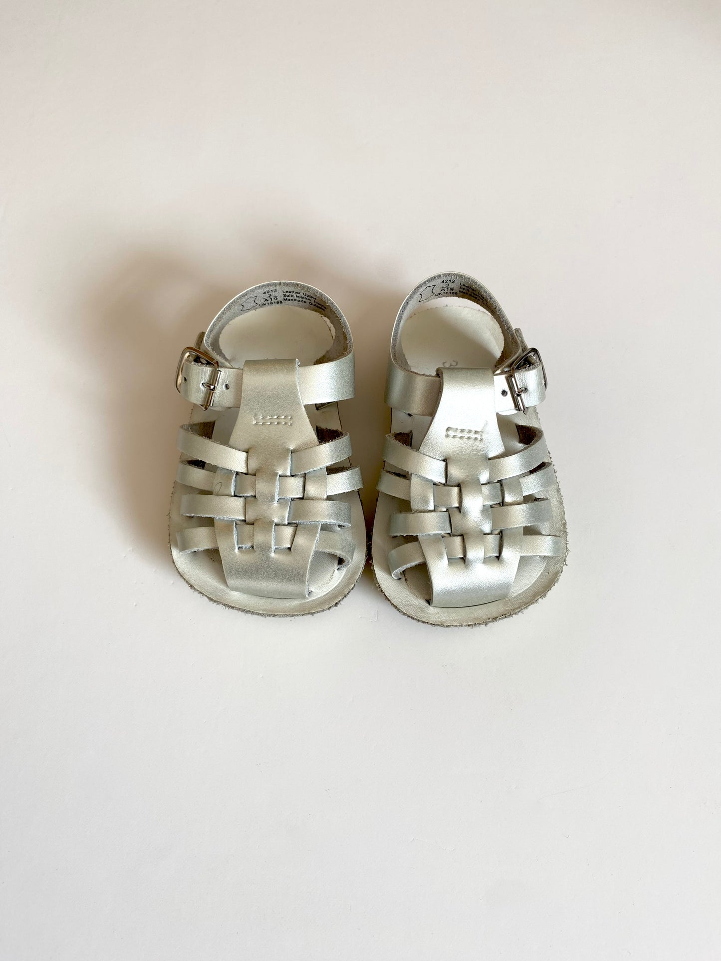 Sunsan silver sandals Size 3