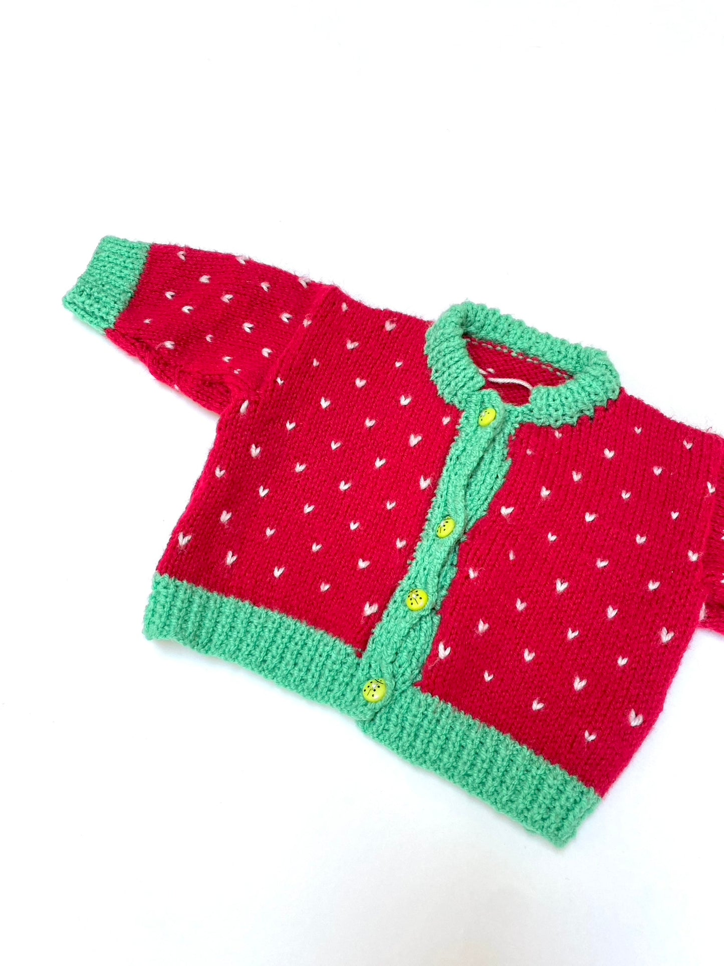 Strawberry cardigan 3m