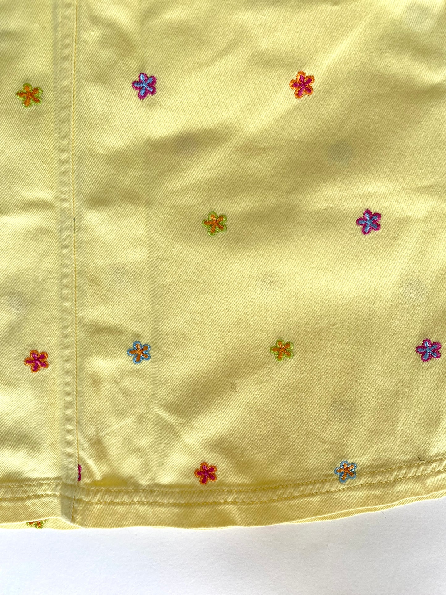 Yellow embroidered dress Age 6-9M