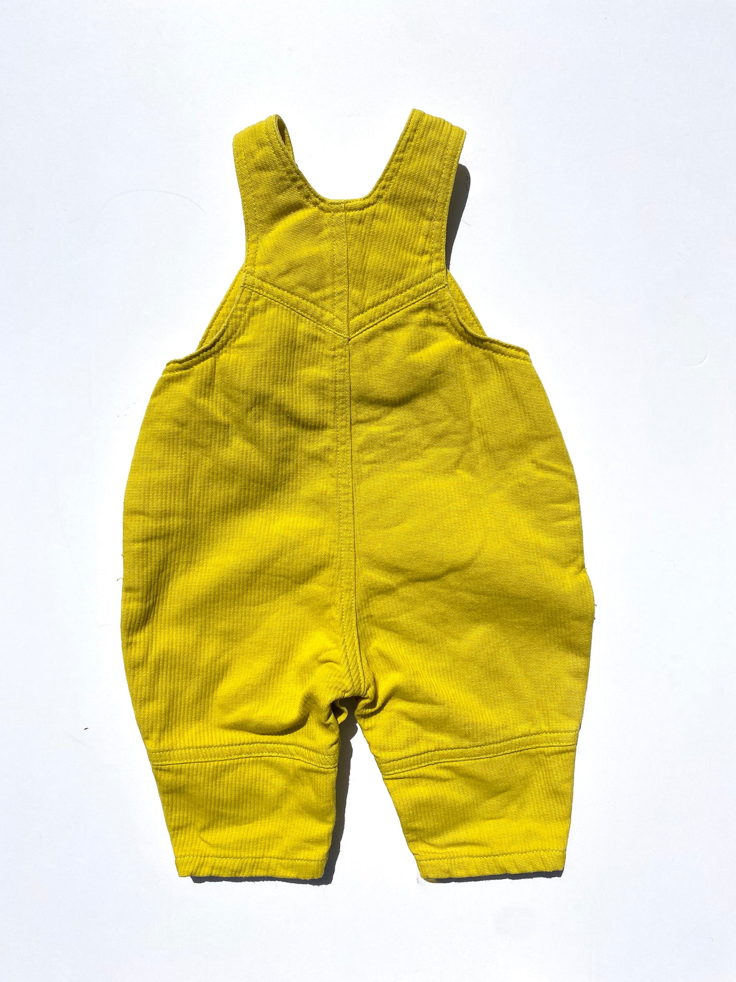 Vintage yellow dungarees Age 3-6m