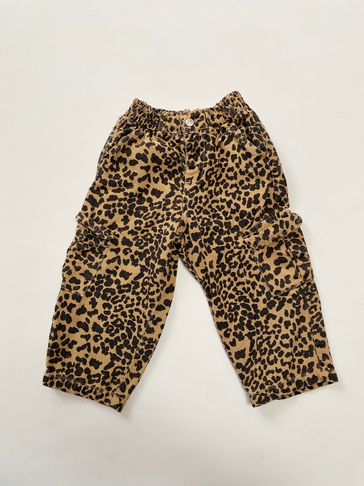 Leopard cargo trousers size 4y