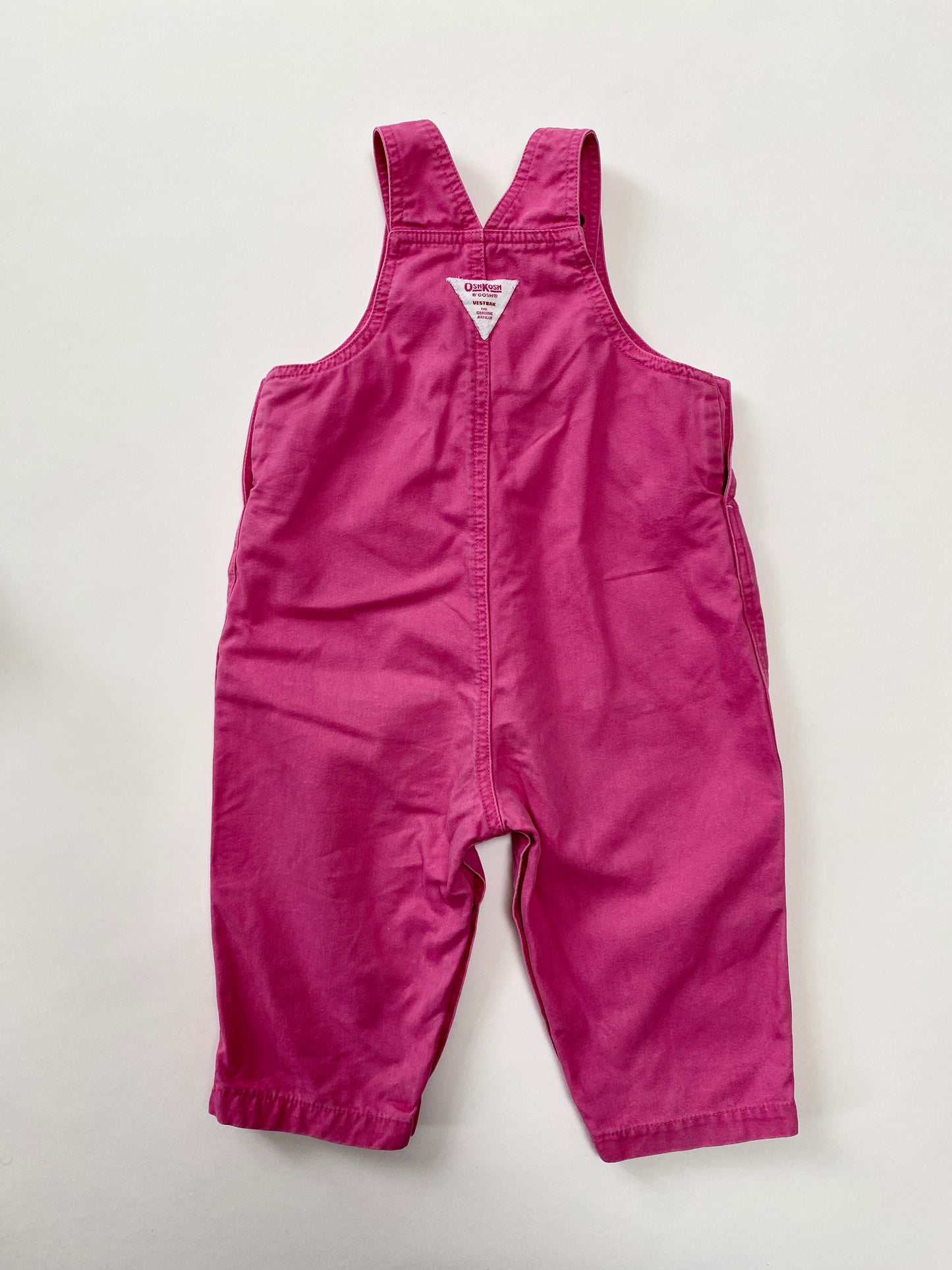 Pink Oshkosh dungarees age 18-24m