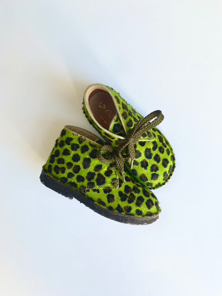 Leopard print boots Size 7