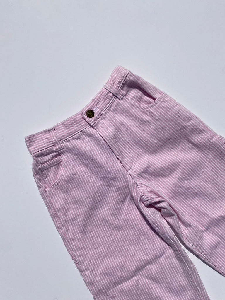 Pink Oshkosh stripe jeans age 5-6y