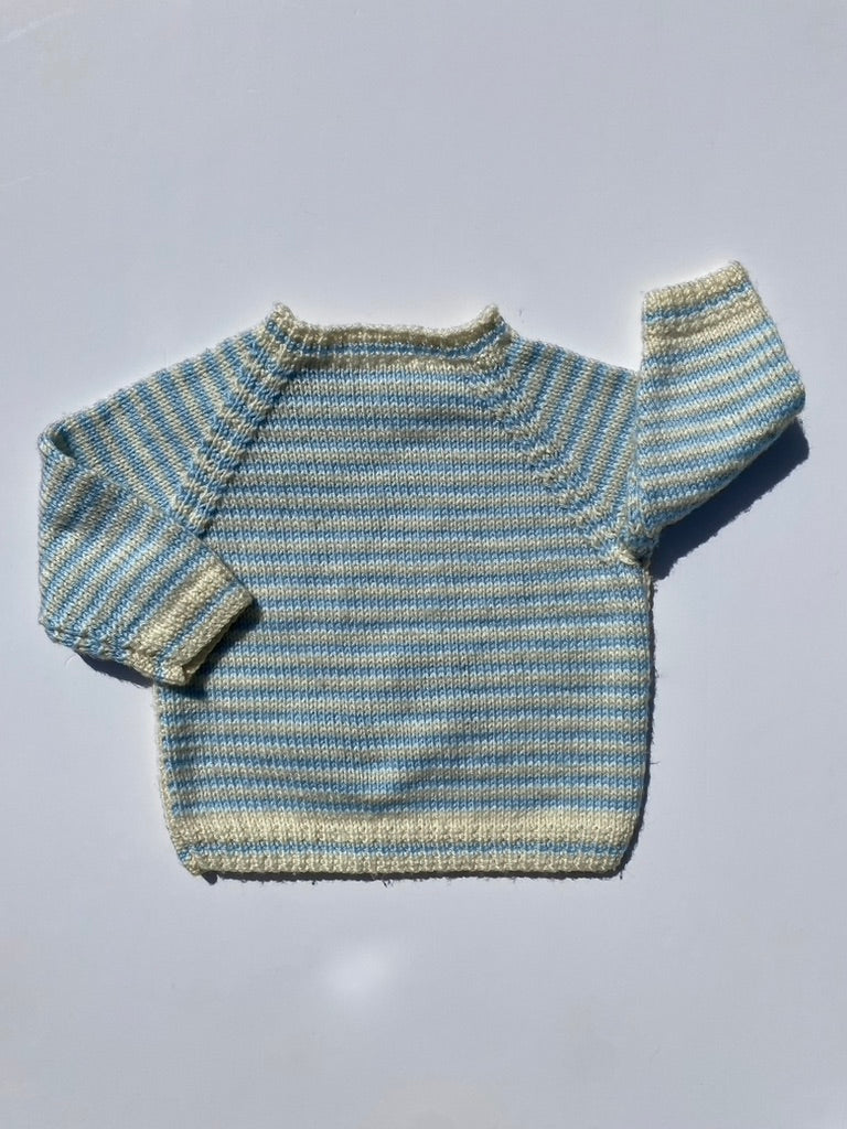 Hand knitted tractor jumper Age 12-18m