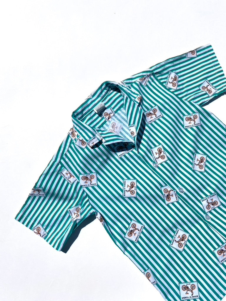 Vintage adams stripe shirt age 4-6Y