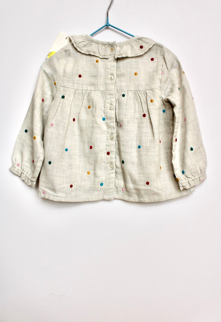 Boden spot and velvet set Age 12-18M