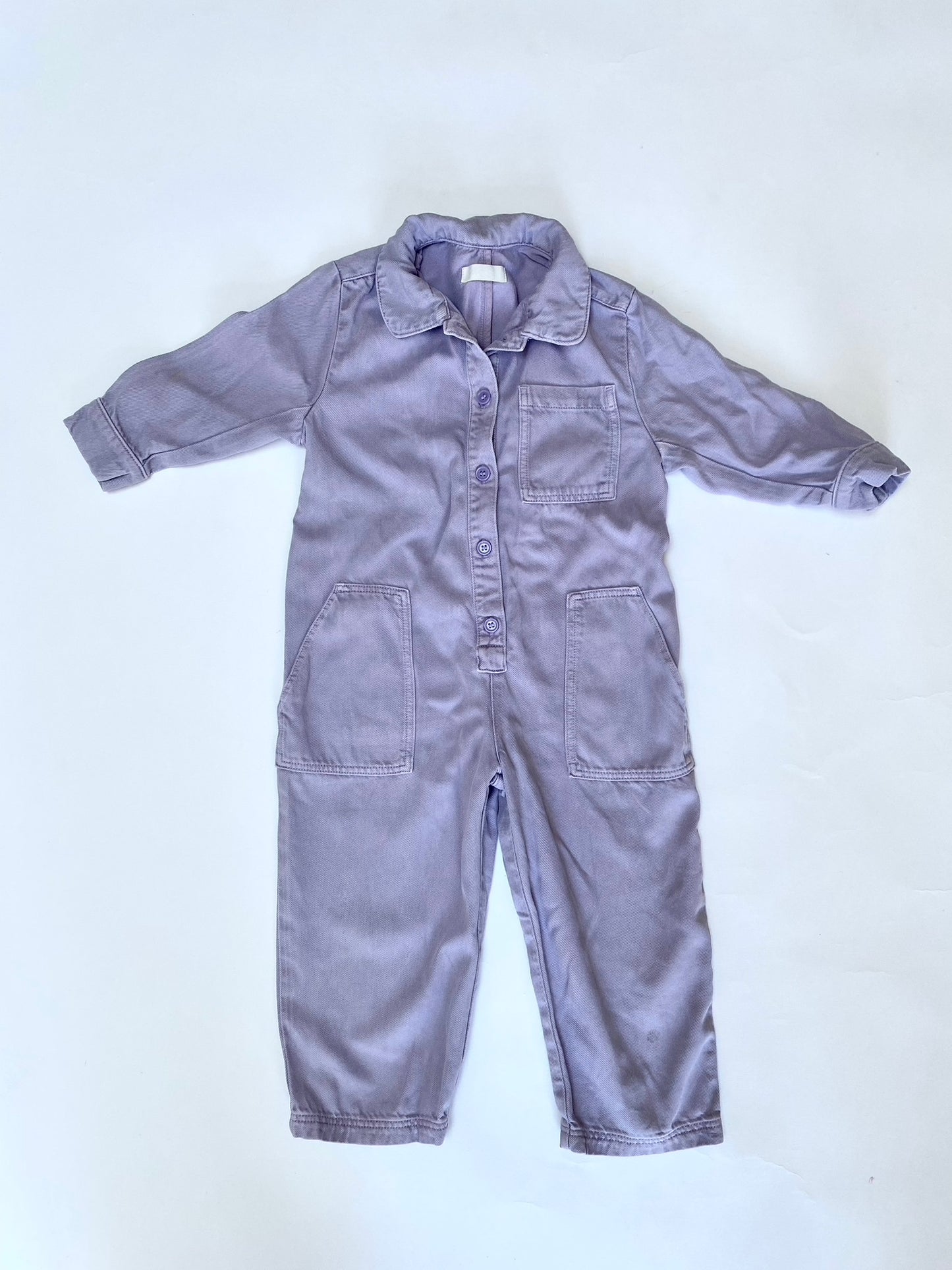 Arket lilac boilersuit age 2-4y
