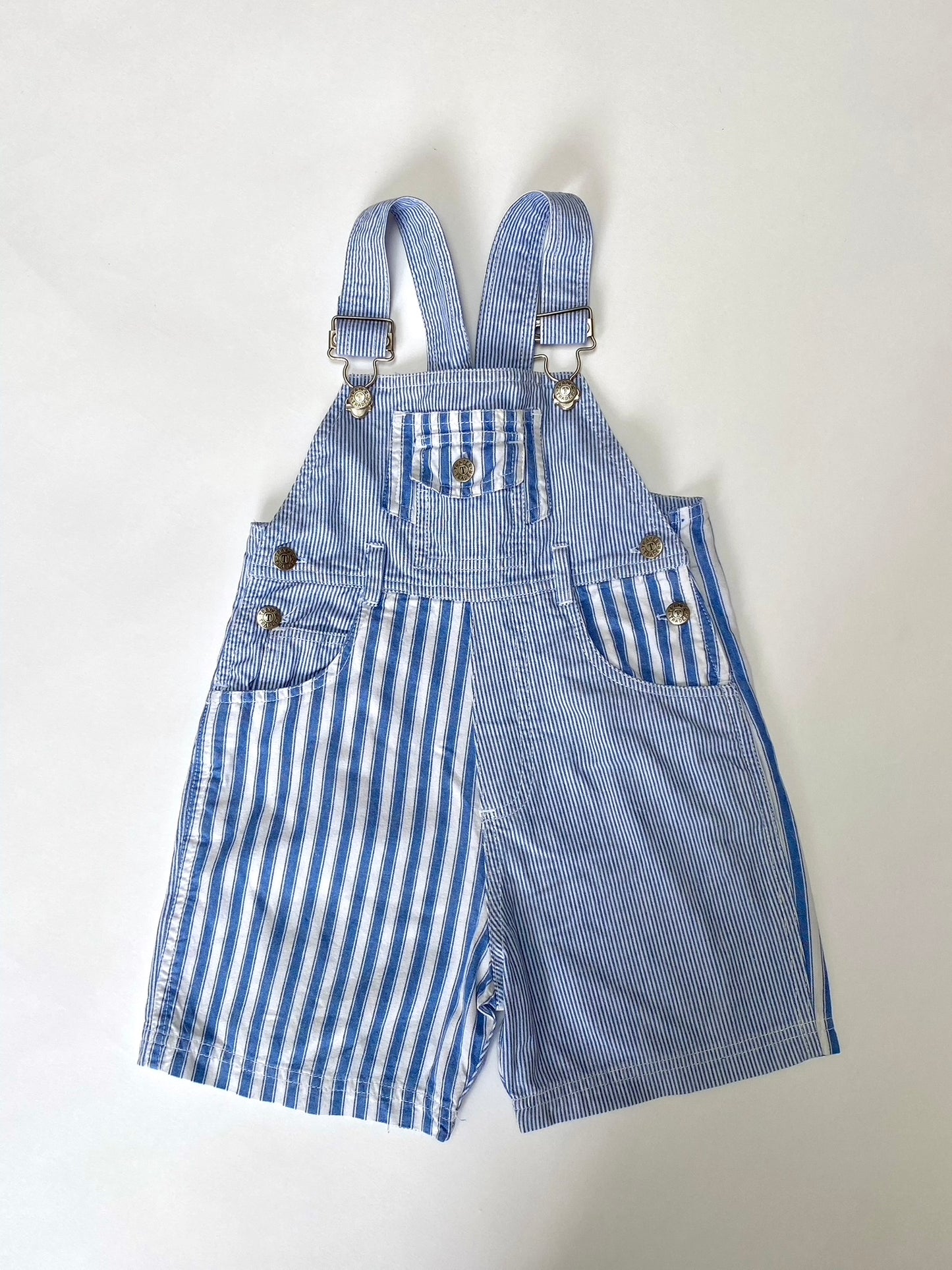 Stripe shortalls age 18-24m