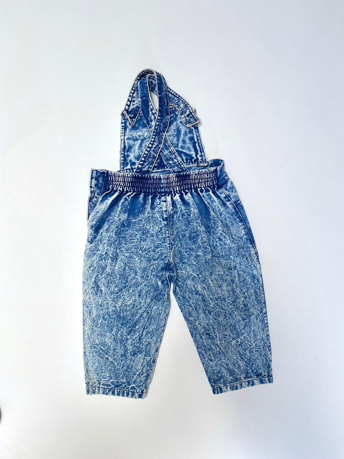 Vintage Chambo acid wash dungarees age 6-9m