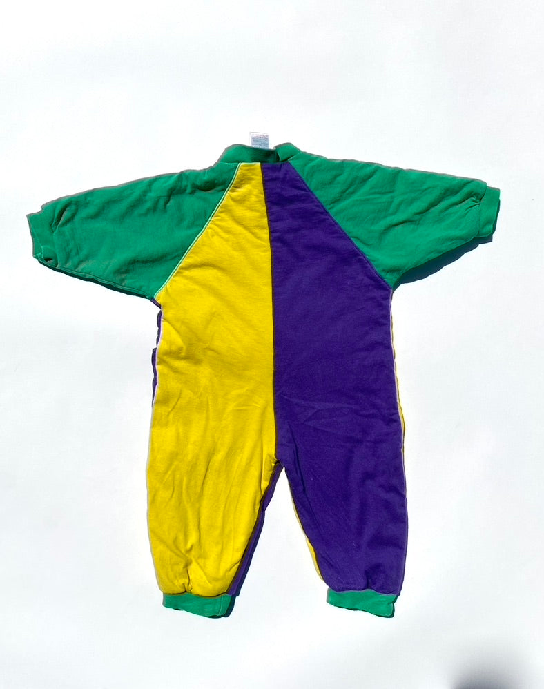 Vintage colour block romper Age 6-12m