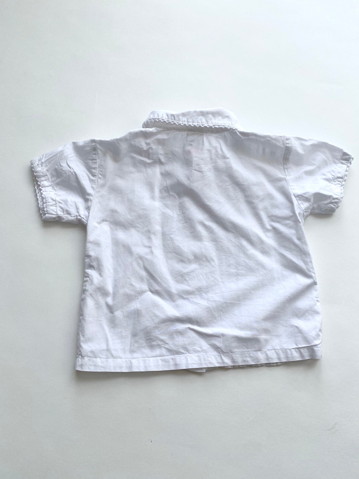 Vintage pin tuck pleated shirt Age 6-9m