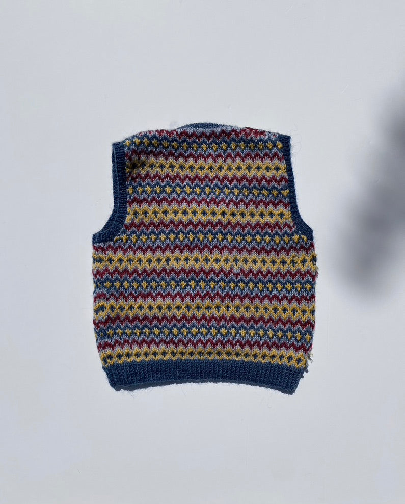 Hand knitted fair isle jumper Age 12-24m