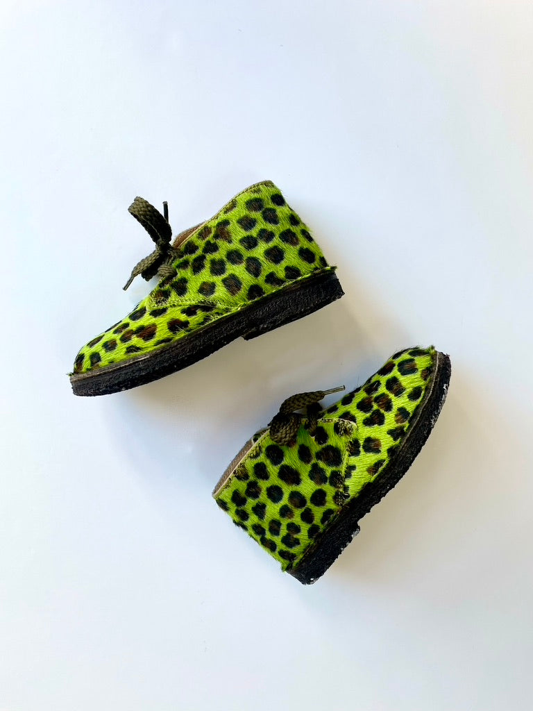 Leopard print boots Size 7