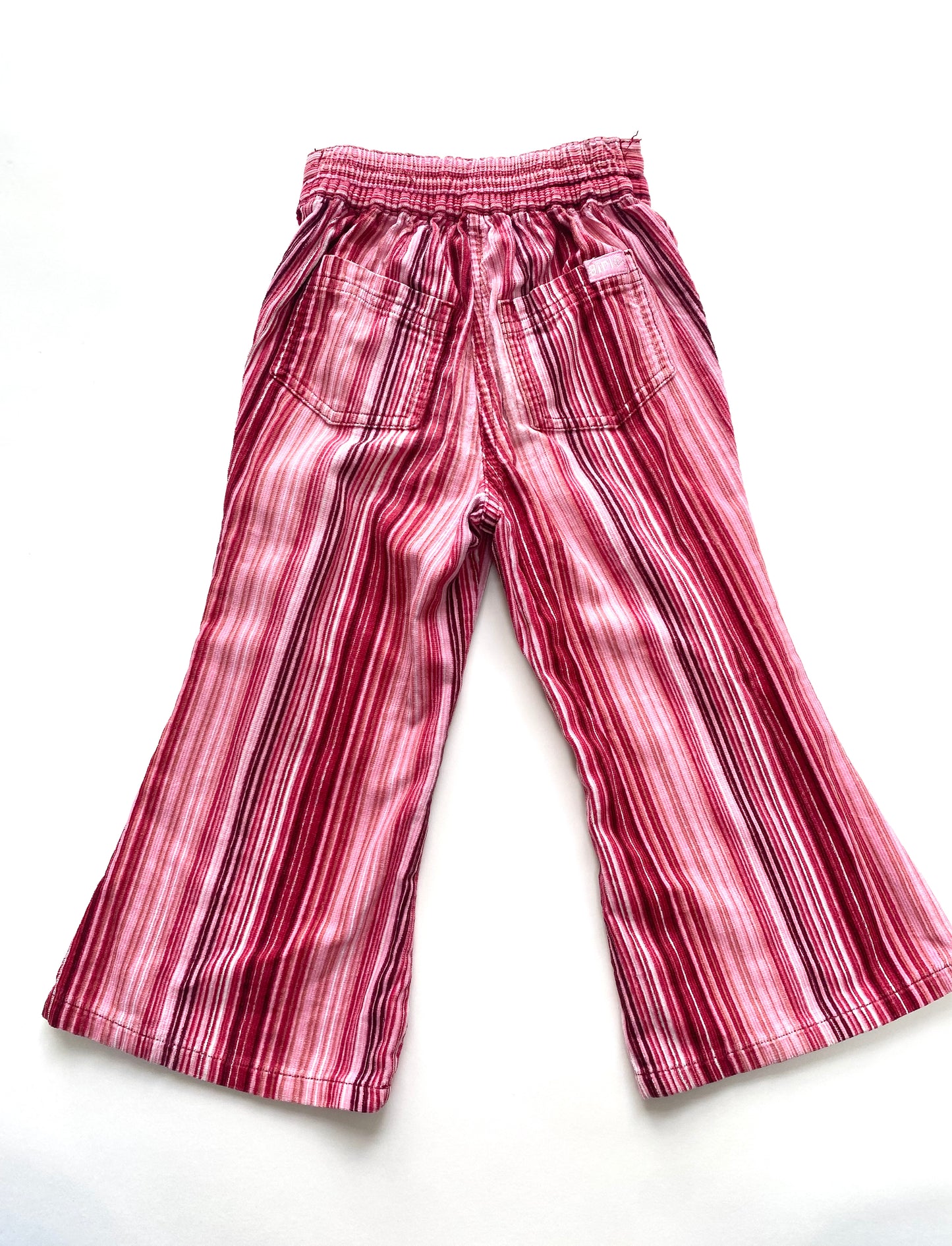 Pink stripe vintage flares vintage age 2-3y