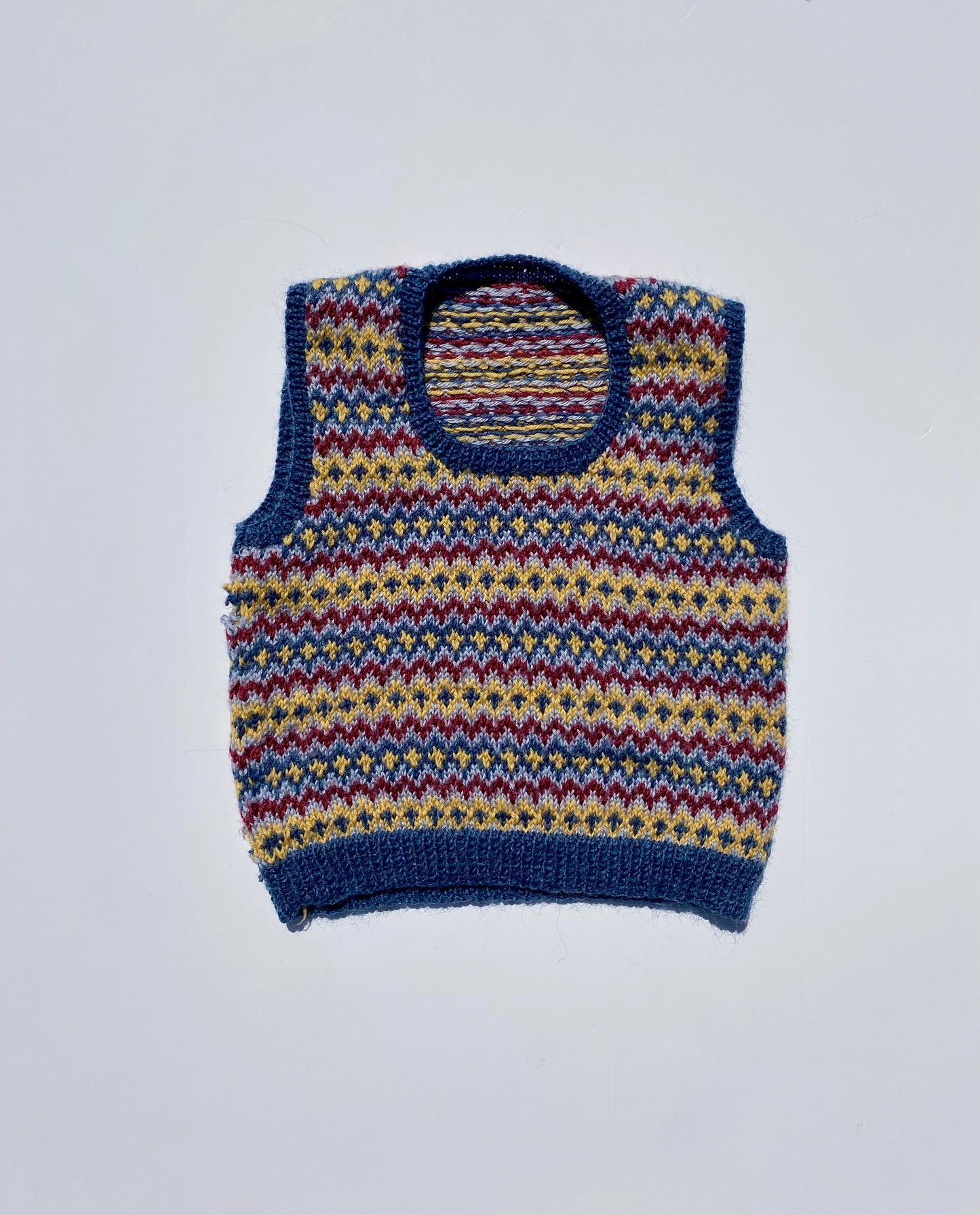 Hand knitted fair isle jumper Age 12-24m