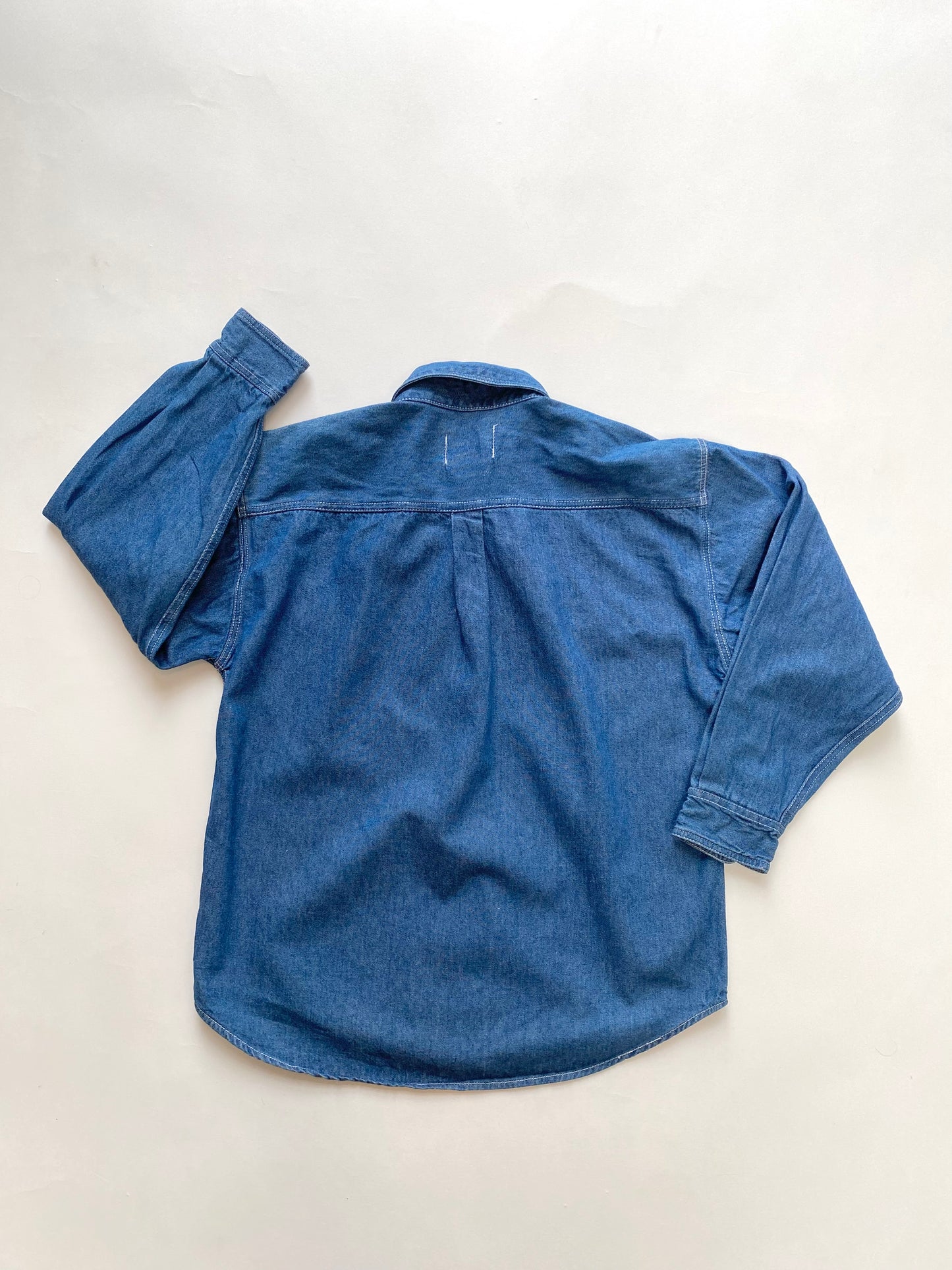 Y2k stripe & denim shirt age 8-9y
